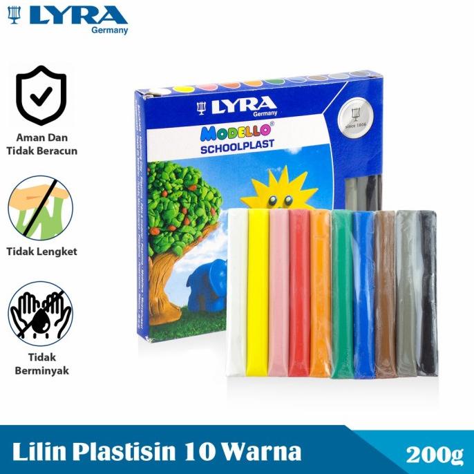 

BARANG TERBARU !!! LYRA MODELLO SCHOOLPLAST SET 10 WARNA PLASTISIN LILIN MAINAN - TERLARIS