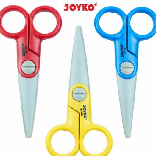 

BARANG TERBARU !!! JOYKO SC18 PLASTIC SCISSOR GUNTING PLASTIK ANAK UJUNG TUMPUL - TERLARIS
