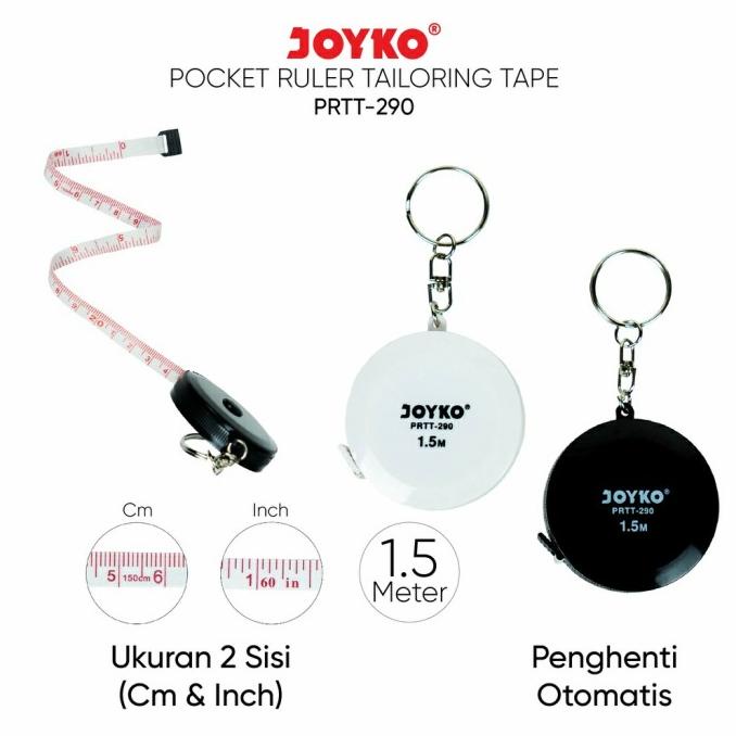 

BARANG TERBARU !!! JOYKO PRTT290 POCKET TAILORING TAPE METERAN JAHIT TARIK MINI PORTABEL - TERLARIS