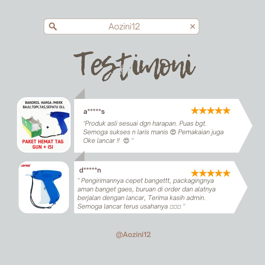 

Tag Gun Merek Joyko Alat Pemasang Label Bandrol Harga Hangtag Tg-600 Ter