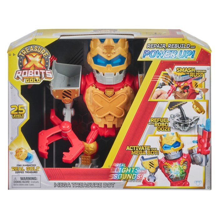 FLASH SALE TREASURE X ROBOTS GOLD MEGA TREASURE BOT TERMURAH