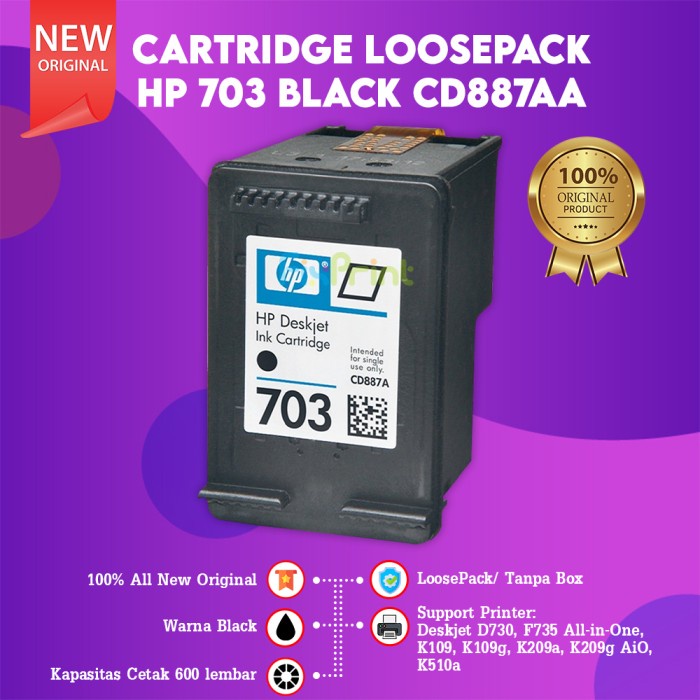 

CARTRIDGE HP ORIGINAL TANPA BOX 682 678 802 803 680 96 60 74 75 802S