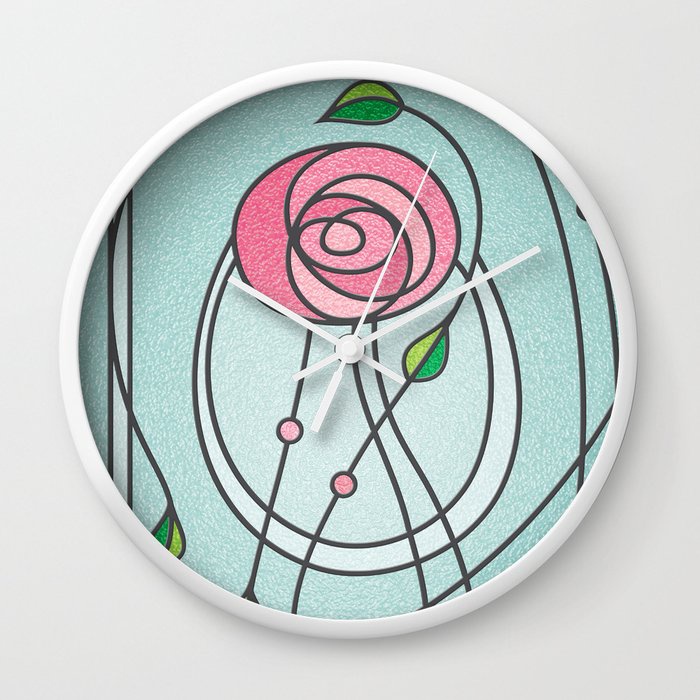 Jam Dinding Mawar Mackintosh