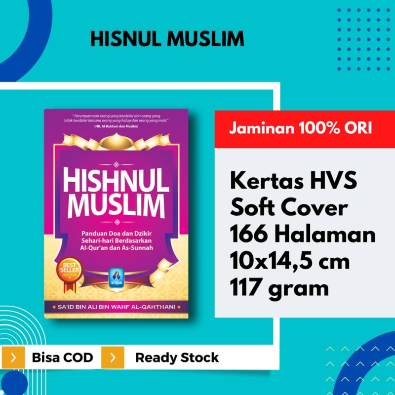 (AND) Hisnul Muslim Doa dan Dzikir Sehari-hari Pustaka Arafah Original