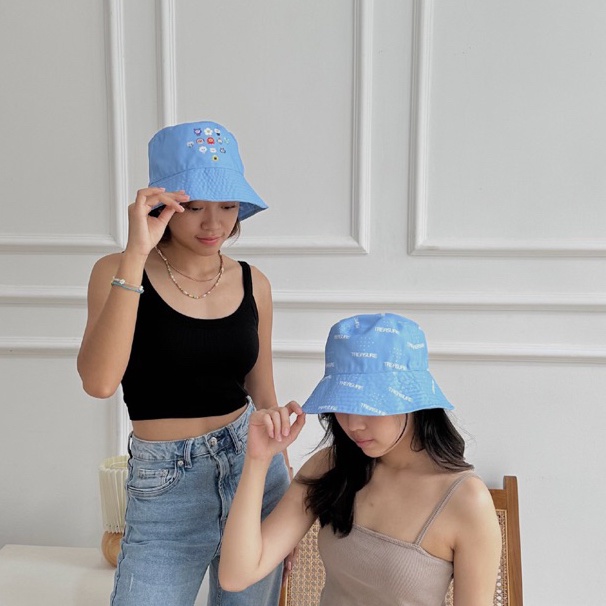 NOTTE - Bucket Hat Bolak Balik Wanita Seri Kpop BTS/NCT/Treasure/Blackpink/Seventeen/Exo SC / Bucket