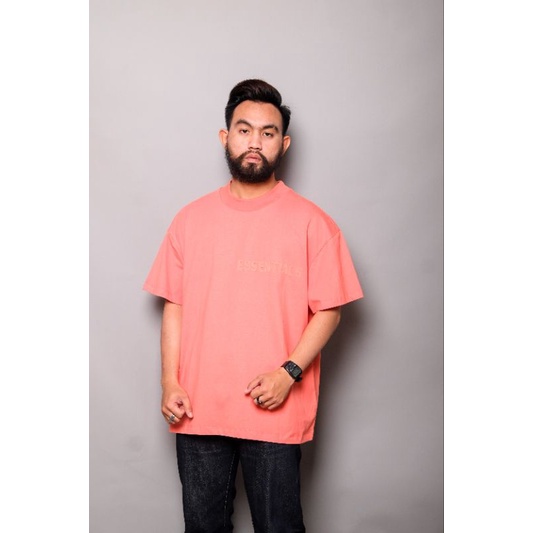 ESSENTIALS FOG TEE CORAL FW22