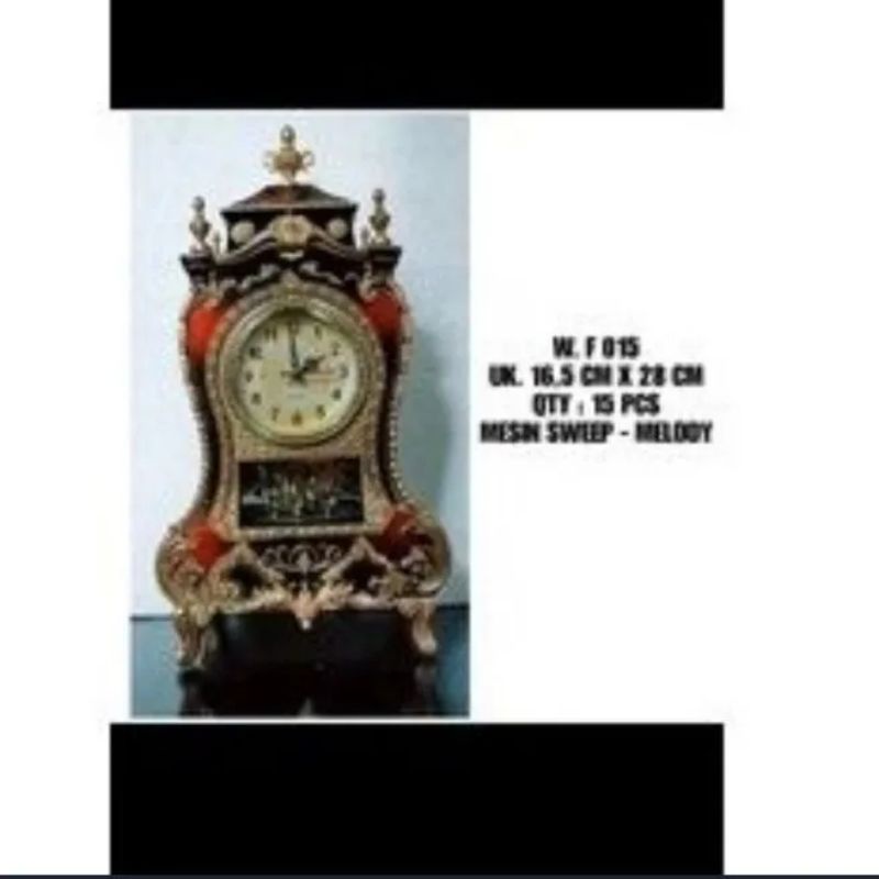 jam meja antik model Eropa f015