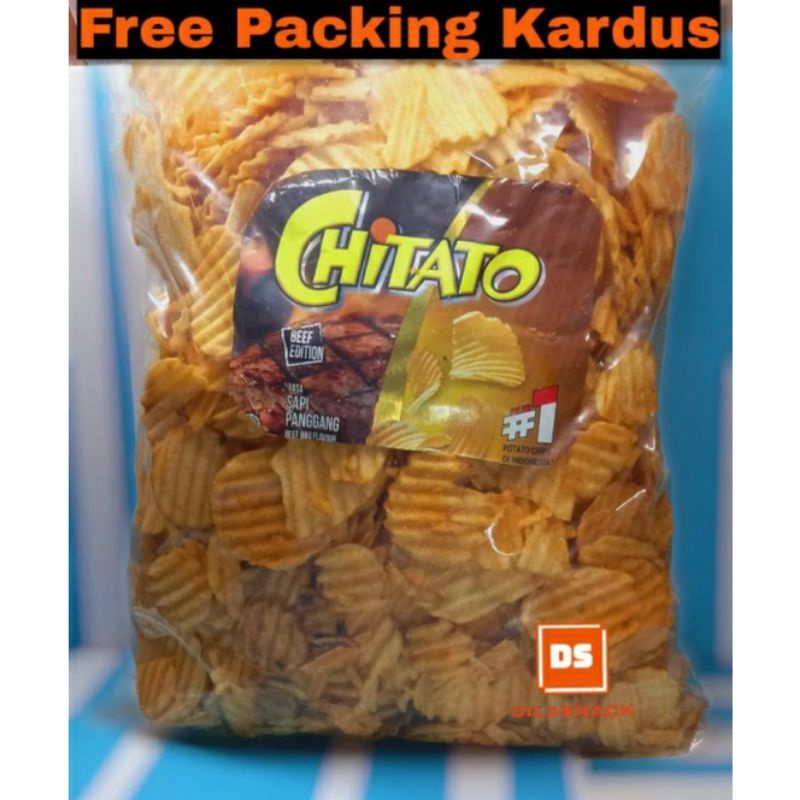 snack keripik kentang CHITATO 1KG citato sapi panggang Non COD