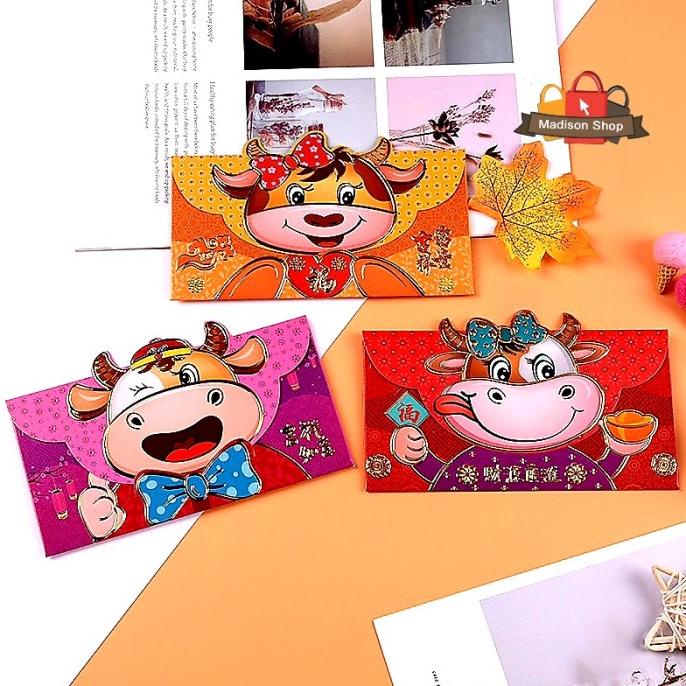 

New Hx028 Angpao Kerbao 3D Model Amplop Ampao Imlek Panjang Ampau 2021 Stok Terbatas