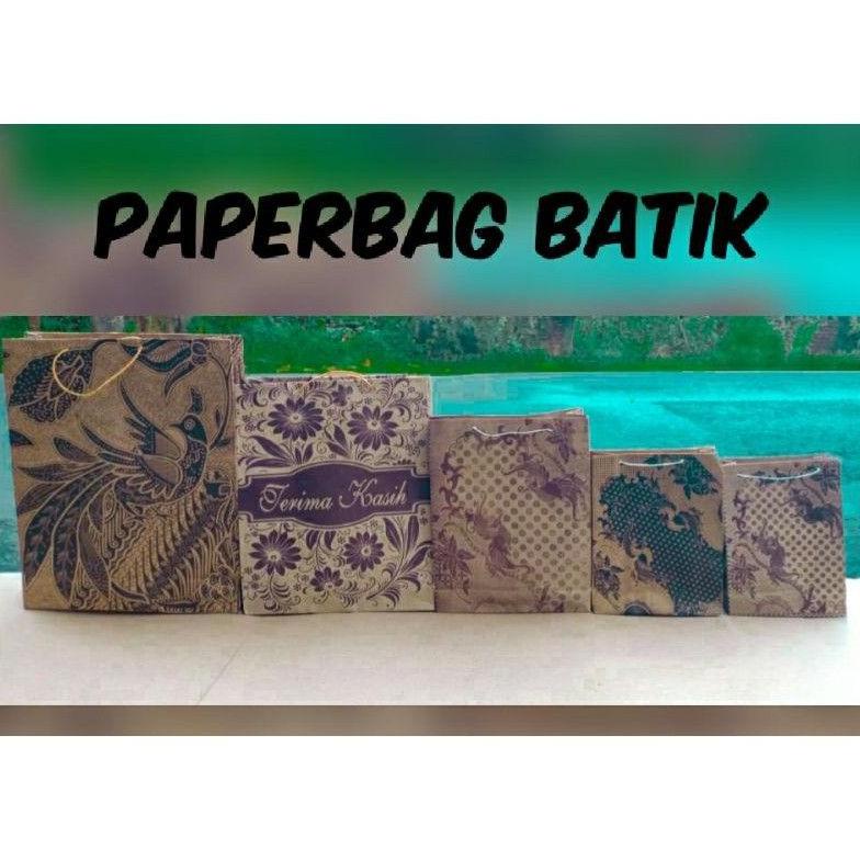 

Trendy 100 PCS PAPERBAG BATIK( SHOPIE LEBIH ) !