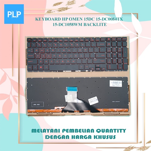 Keyboard Laptop HP Omen 15dc 15-dc0084tx 15-dc1058wm 15-dc1093tx 15-dc1111tx Backlite