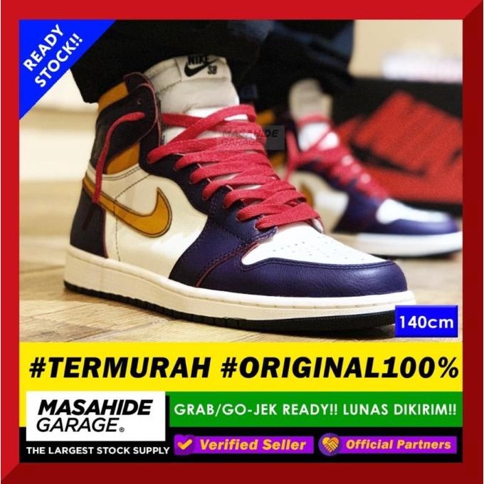 Shoelaces Warna Merah Crimson Red  140Cm Tali Sepatu Aj Air Jorda  Kode 1082