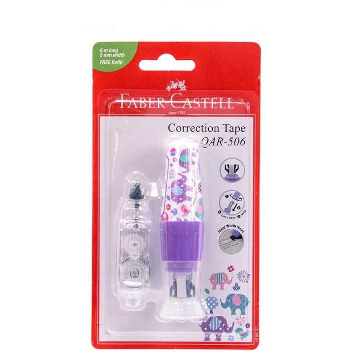 

CORRECTION TAPE FABER CASTELL 169637 CT QAR-506 FANCY PURPLE