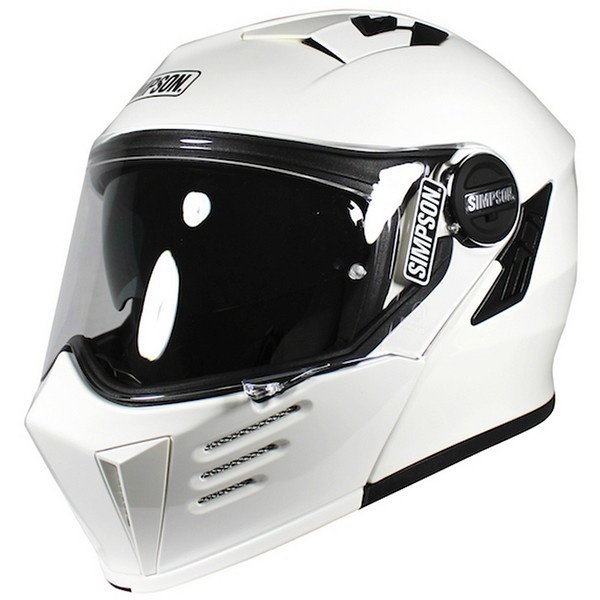 [New Ori] Simpson Darksome White Metal  Helm Full Face  Helm Simpson Original Limited