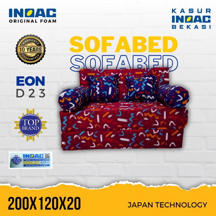 Terlaris Sofabed Inoac 120X200X20 Eon D23