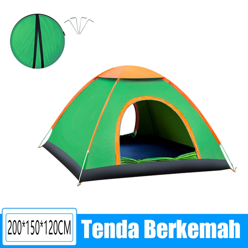 Tenda Camping 1-4 Orang Tenda Lipat Portable Tenda Gunung Camping Anti Air Tenda Kemah Tenda Camping