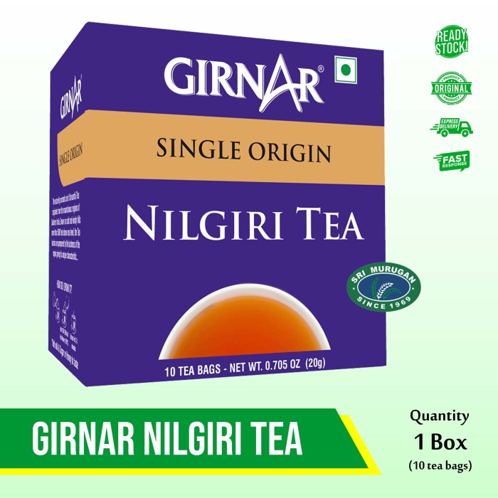 

@@@@] GIRNAR NILGIRI TEA 10TEA BAGS [20G]