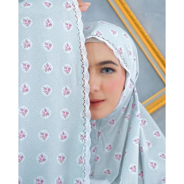 Mukena Katun Jepang Zlassica Pocket Amira Mint