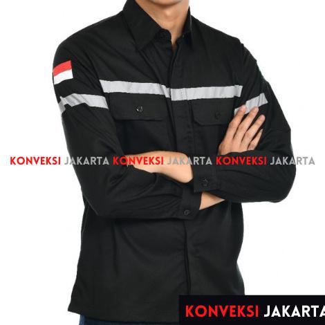 JUMBO - Baju Wearpack Kemeja Safety K3 Proyek Tambang Lengan Panjang