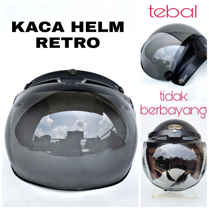 kaca helm bogo flat injak Sdh Anti Sinar UV