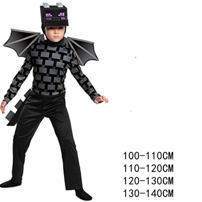

Ready Kostum Minecraft Classic Ender Dragon Cosplay Costume Halloween Anak Limited Edition