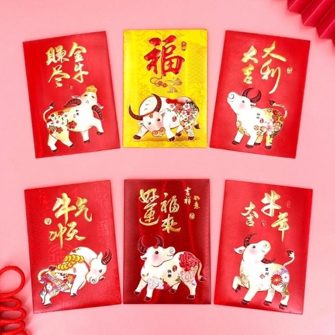 

New Sale Sale Angpao Pendek Imlek Premium Hologram Angpau Bagus Tebal Grosir Stok Terbatas