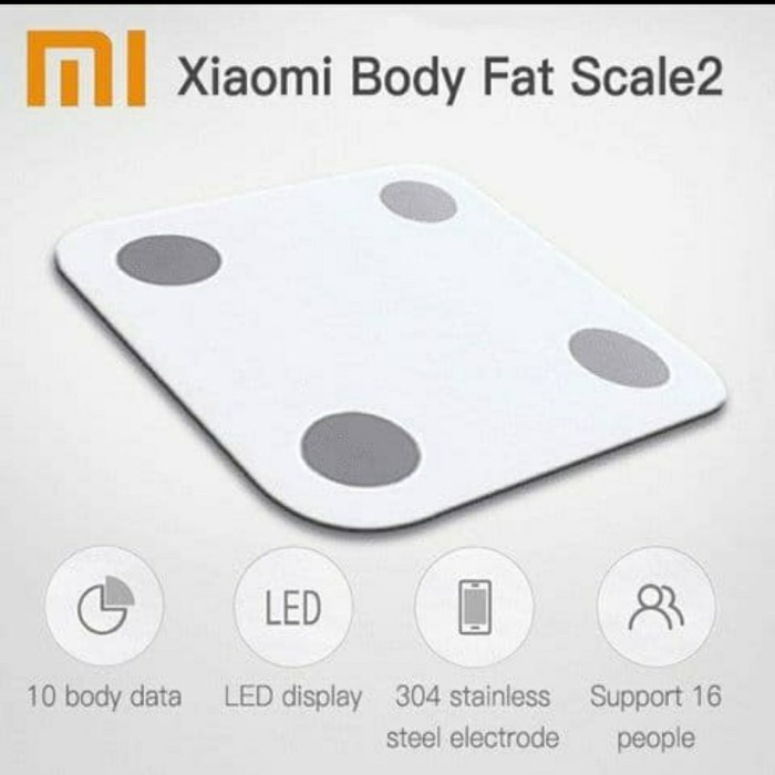 Xiaomi Mi Smart Scale 2 Led Body Fit Timbangan Badan Digital Promo Terbaru