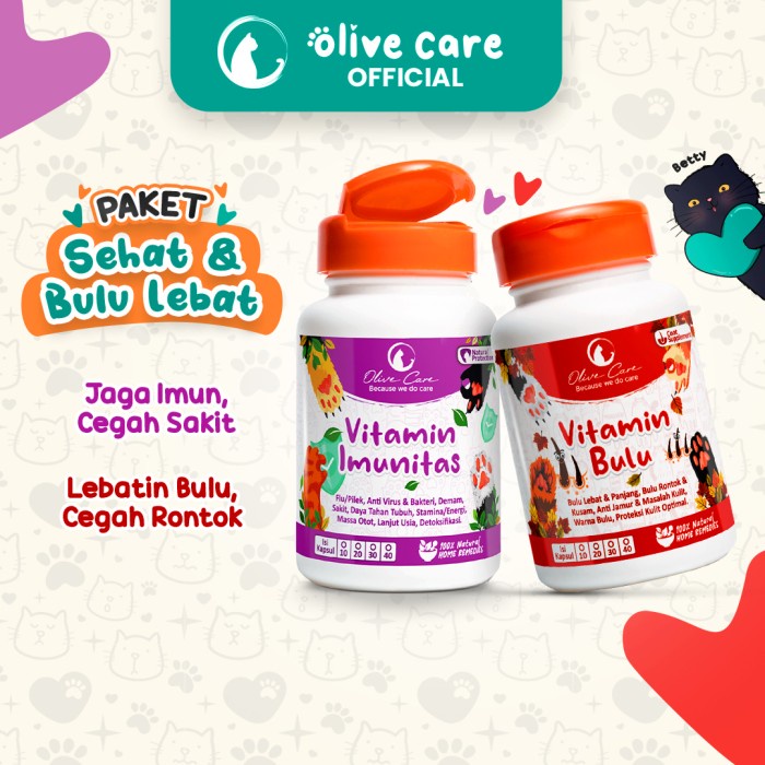 PAKET IMUN BULU LEBATIN BULU, FLU,RONTOK, IMUNITAS, SENDI - OLIVE CARE