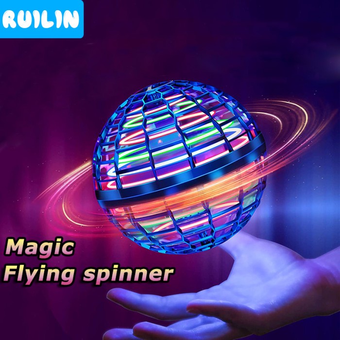 Terlaris Ruilin Bola Terbang Mainan Flying Spinner Helikopter Berputar Mini Ufo
