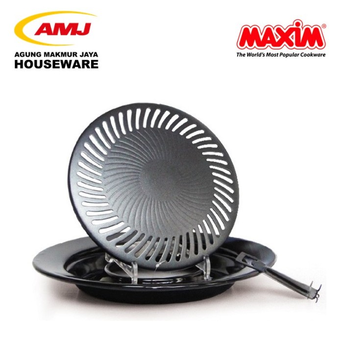 Sale Ultra Grill - Alat Panggang Bulat Teflon Anti Lengket 25 cm Maxim /GRILL PEN/BAKARAN SATE/MULTI