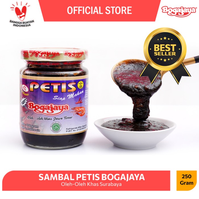 

Sambal Petis Udang Bogajaya / Sambal Petis Khas Surabaya (Sudah Mui)
