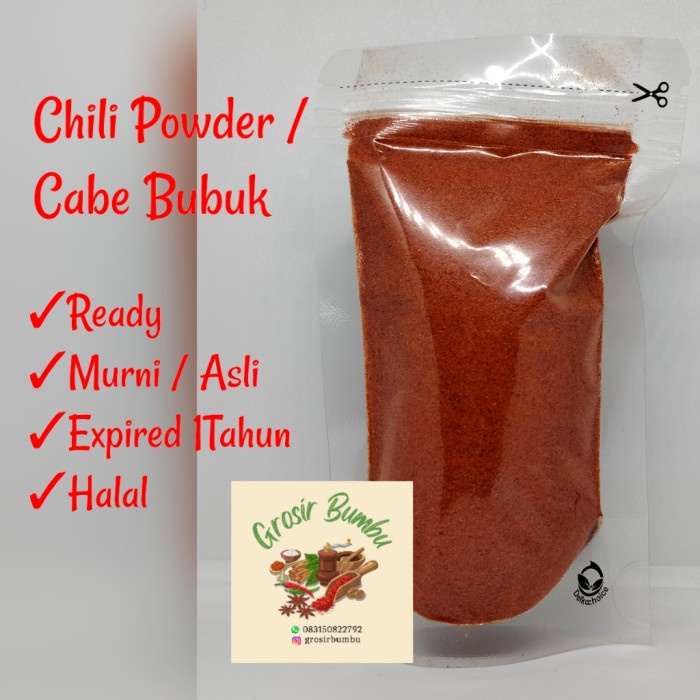 

Promo Ready Pure Chili Powder Import - 1Kg/ Cabe Bubuk Asli 100% Terbaru