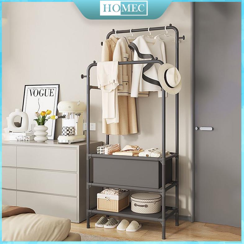 Rak Gantungan Baju Estetik Berdiri Rak Baju Gantung Serbaguna Lemari Gantungan Baju Stand Hanger Gan