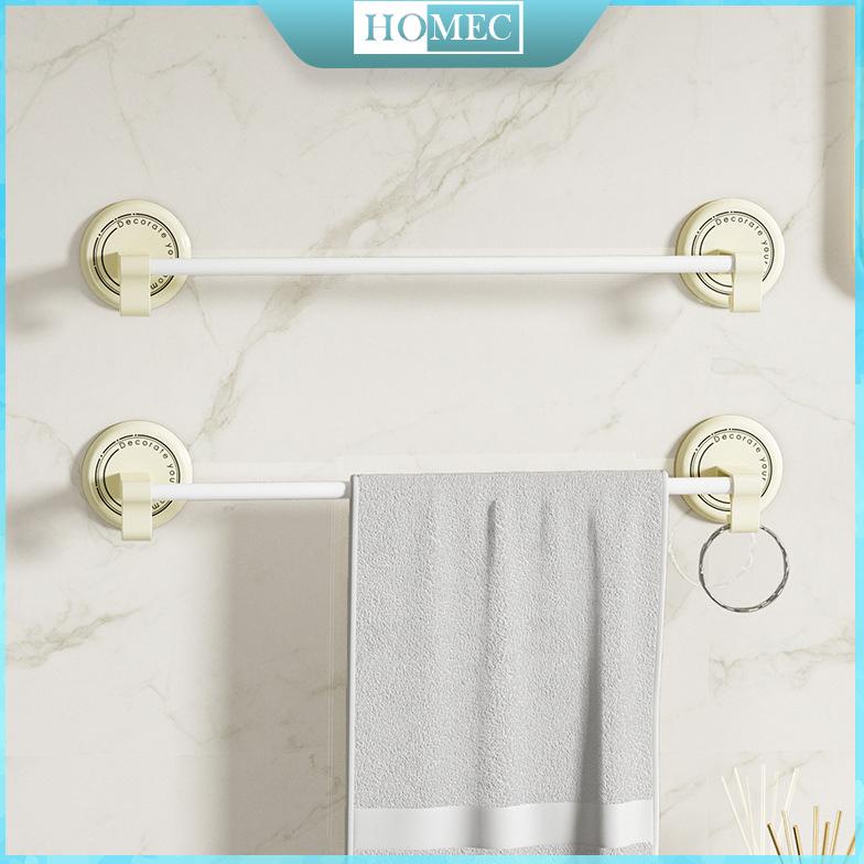 Rak Handuk Kamar Mandi Aesthetic Rak Kamar Mandi Tempel Minimalis Gantungan Handuk Dinding Besi Jemu