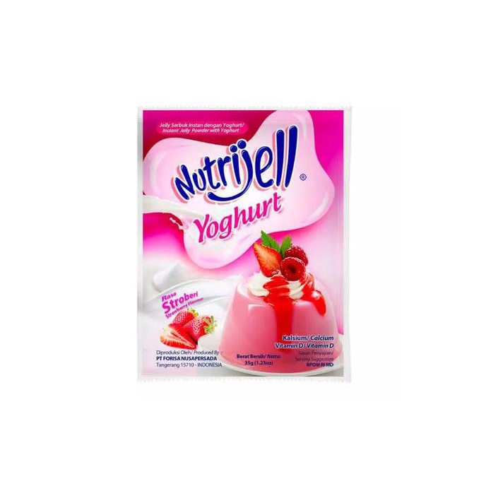 

monggo] NUTRIJELL YOGHURT STRAWBERRY 35GR (PCS)