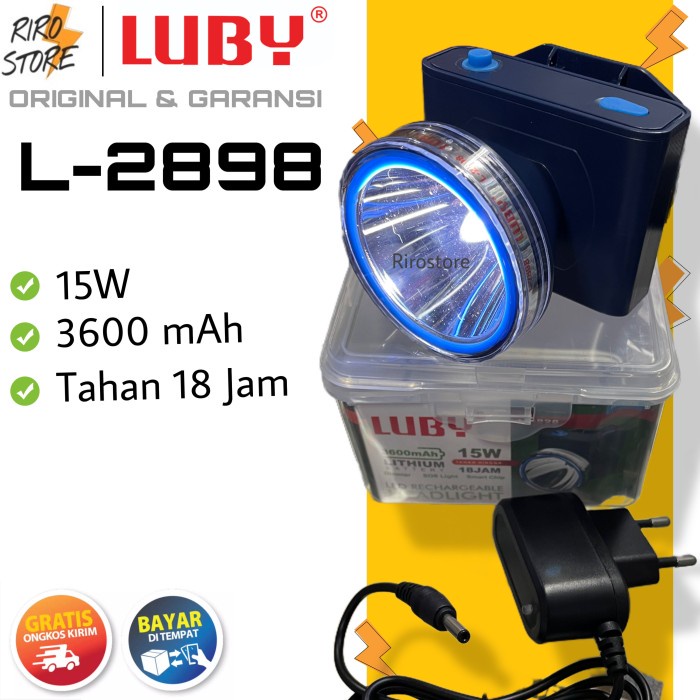 SENTER KEPALA / HEADLAMP LUBY 10 WATT / LUBY 2898 / L2898 / L-2898