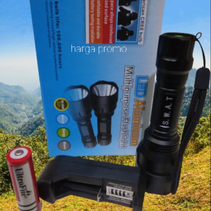 SENTER C8 JARAK JAUH SENTER BERBURU CAHAYA KUNING