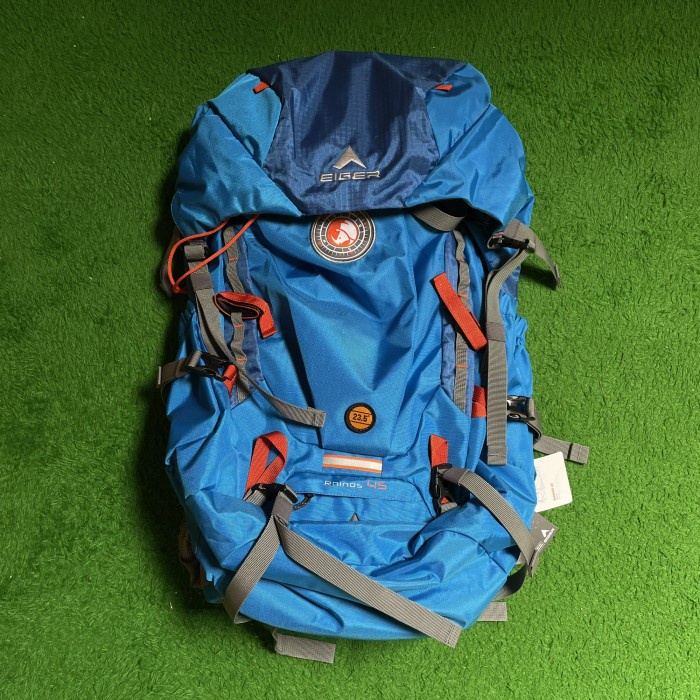 {Shop} Tas Gunung Carrier Eiger Rhinos 45 L Garansi Resmi - Biru Murah
