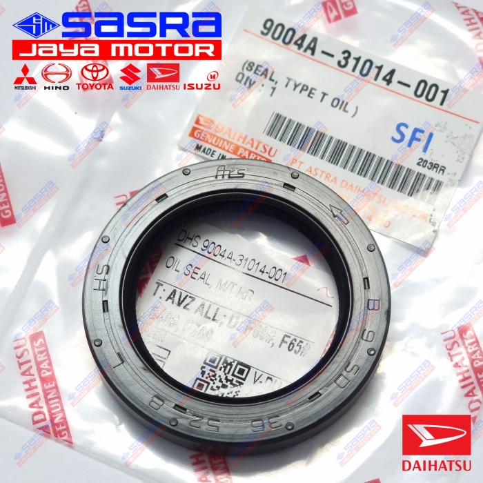 Oil Seal Transmisi RR ORI AVANZA/XENIA 2003-2021|RUSH/TERIOS|GRANMAX/LUXIO Daihatsu Genuine Parts DH