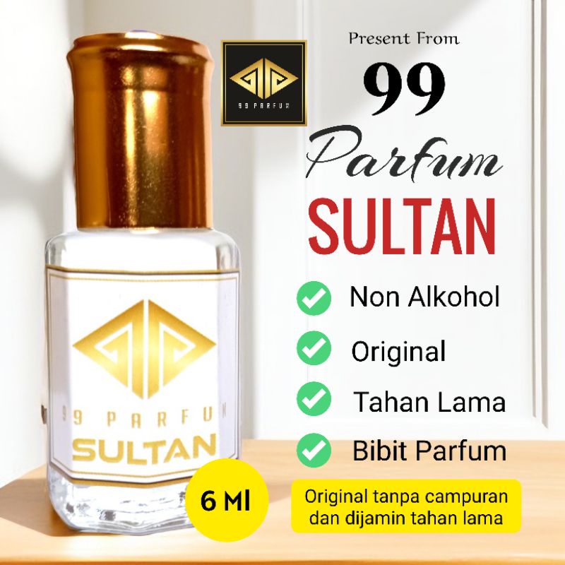 Parfum Minyak wangi Sultan Non Alkohol 6 ml