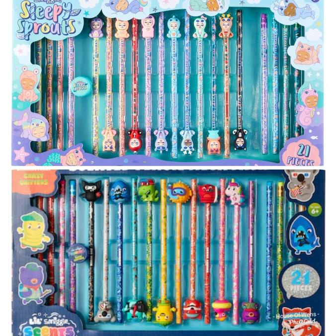 

Best Seller Smiggle Sleepy Sprouts Scented Pencil Pack X21 - Pensil Wangi Smiggle Pengiriman Cepat