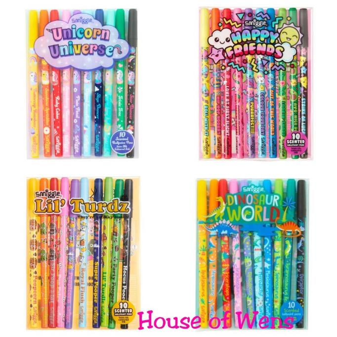 

Smiggle Pen Pack 10 Scented Ballpoint Original - Pulpen Smiggle Original