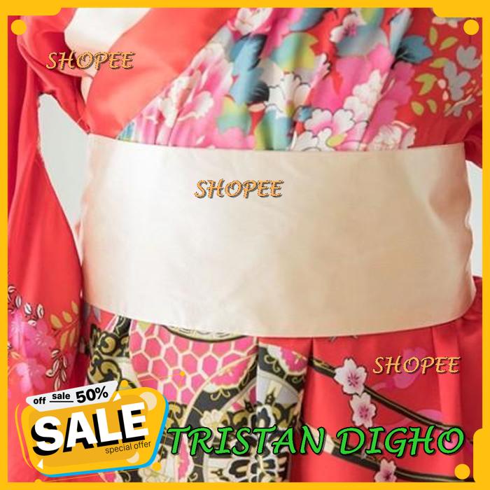KIMONO WANITA BAJU TIDUR JEPANG YUKATA SAKURA SATIN PIYAMA A / KIMONO WANITA BAJU TIDUR JEPANG YUKAT