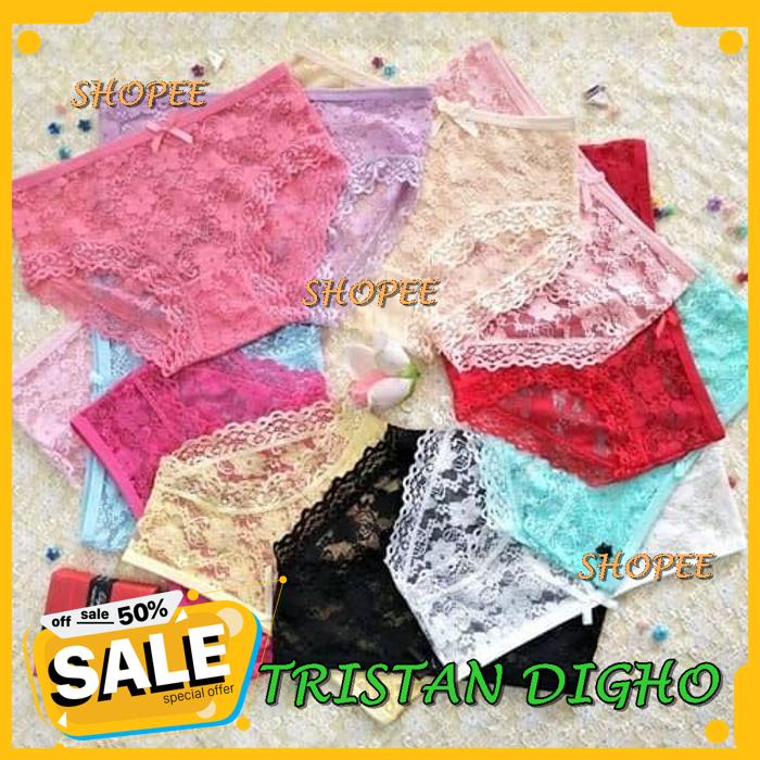 CELANA DALAM WANITA SEXY CELANA RENDA TRANSPARAN C  - UNGU MUDA, XL / CELANA DALAM WANITA SEXY CELAN