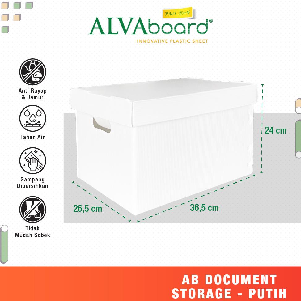 

New ALVAboard Box Dus Kotak Arsip Dokumen File Kantor Ukuran 36,5 x 26,5 x 24 Cm ..