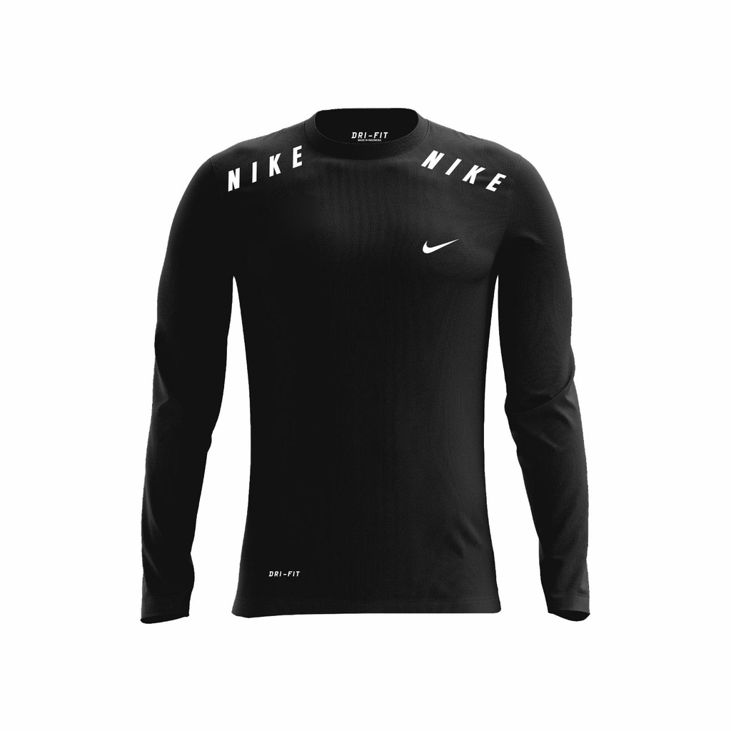 Kaos Training PRIA Olahraga Kain Corak Lengan Panjang