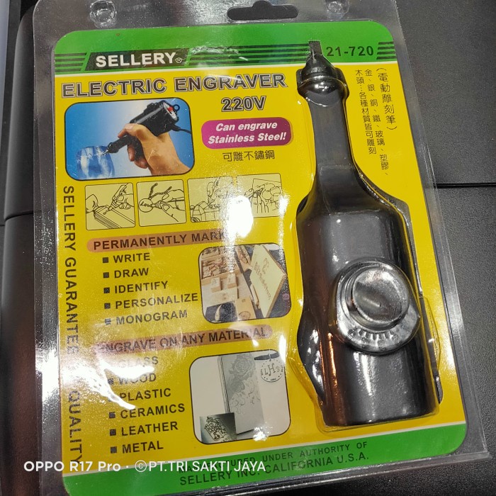 

Promo Electric Engraver Sellery 21-720 / Alat Ukir Elektrik