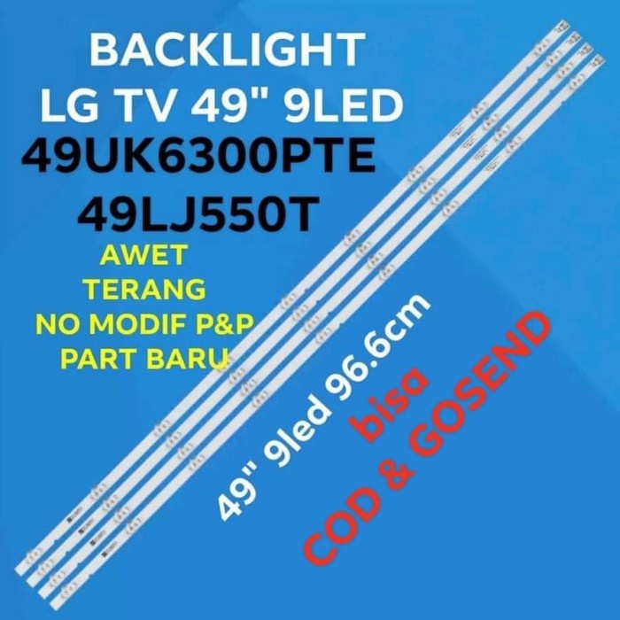 [Ori] Lampu Led Bl Tv Lg 49Uk 49Uk6300 49Uk6300Pte Terbaru