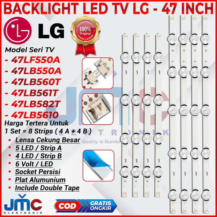 [Ori] Backlight Tv Lg 47Lb550 47Lb561T 47Lb582T 47Lb5610 47Lb561 47Lb 47 Inc Limited