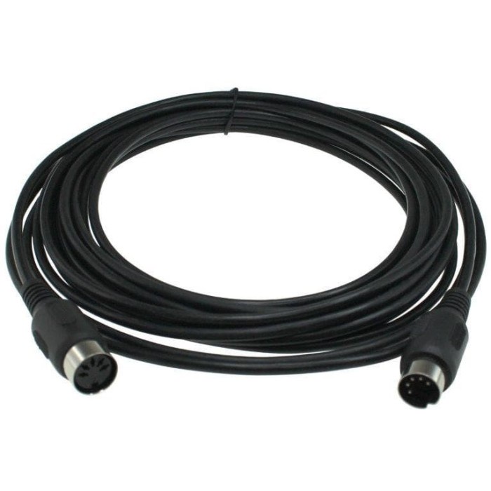 [Original] Kabel Extension Instrumen Keyboard Midi Din 5 Pin Male Female 2 Meter Bisa Sameday
